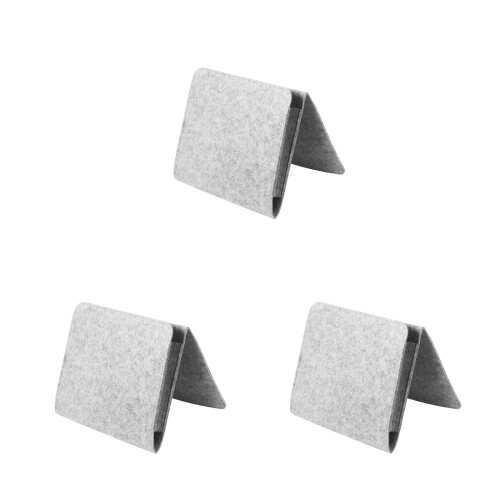 3Pièces De Rangement Format Chevet En Feutre Clair