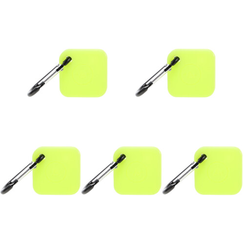 5Pcs Green Silicone Pet Tracer Protective Cases Shockproof and Durable