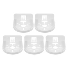 5Pcs White Acrylic Wall Bracket for Security Cameras and Speaker Mount
