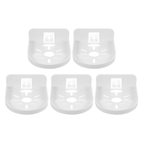 5Pcs White Acrylic Wall Bracket for Security Cameras and Speaker Mount