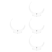 4Pcs Acrylic Scissor Base Transparent Multi-Function Hair Scissor Rack
