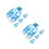 8Pcs Soccer Knit Scarf Soft Warm National Team Support 1