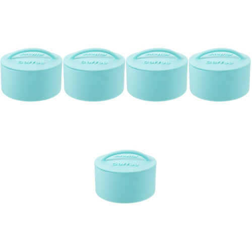 5Pcs Silicone Coffee Filter Container Green for Home Use