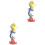 2Pièces Hippocampe Jouet Plastique Décoration Éducative 3