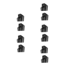 10Pcs Black PU Reusable Makeup Palette Tray Cosmetic Mixing Tool
