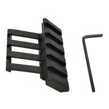 (As show, One size) Tactical 5 Slots 45 Degrees Picatinny Weaver Angle Offset Adapter Rail Mount way