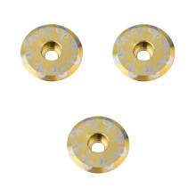 3Pcs Durable Titanium Alloy Golden Caps for and Road Bike Stems