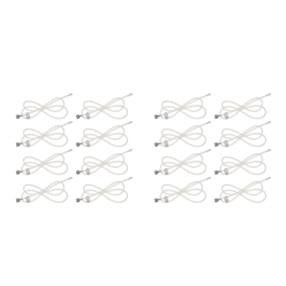 Totority 16Pcs Water Flosser Replacement Hose White Plastic Compatible Tubing