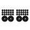 40Pcs Fabric Root Protection Mat Garden Mulch Ring Black Reusable 1