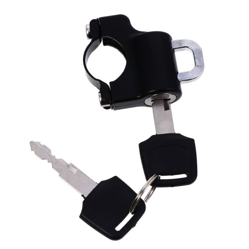 3Sets Fixed Lock Black Zinc Alloy Anti-Theft Handlebar Mount