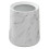 3Pcs White Compact Bathroom Trash Can with Marble Pattern Design 2