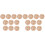 20Pcs Chocolate Miniature Straw Hats Handmade for Doll DIY Projects 1