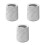 3Pcs White Compact Bathroom Trash Can with Marble Pattern Design 4