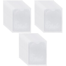 30Pcs Clear PVC Plastic Pockets Badge Holders for Organizing Cards
