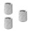 3Pcs White Compact Bathroom Trash Can with Marble Pattern Design 5