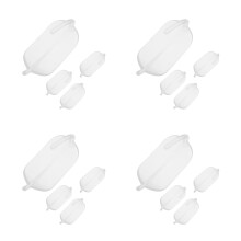 8Pairs Fashionable Clear Silicone Ear Wraps for Teen Girls and Women