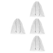 4Pcs Transparent Pe Plant Covers Garden Freeze Protection Frost Proof