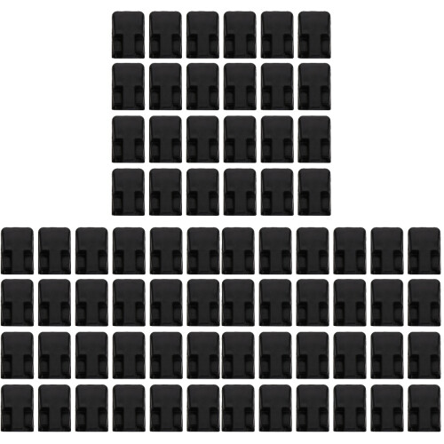 105Pcs Black Plastic Finger Ring Display Stand for Jewelry Storage