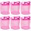 6Pièces Sac Bain Tulle Rose Stockage 2