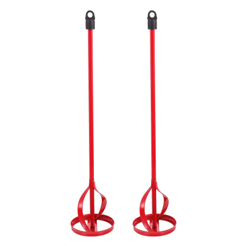 6Pcs Red Coating Mixing Paddle Easy Clean Paint Cement Mixer