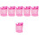 6Pièces Sac Bain Tulle Rose Stockage 4