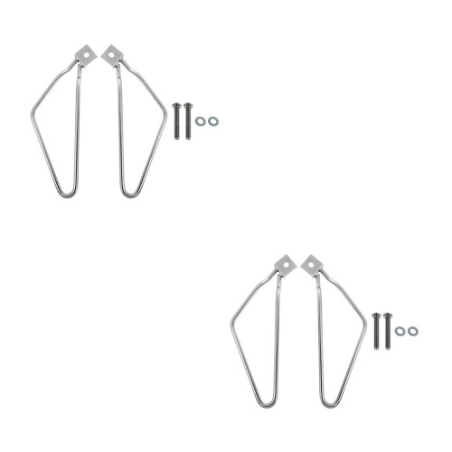 2Sets Practical Silver Saddlebag Support Bracket for Motorbike Luggage