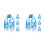 8Pcs Soccer Knit Scarf Soft Warm National Team Support 11