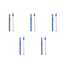 5Pcs Blue Glass Cooking Thermometer for Liquids Wine Home Use