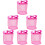 6Pièces Sac Bain Tulle Rose Stockage 9