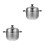 2Pcs Stainless Steel Steamer Pot Kitchen Cookware Multi-Use 1