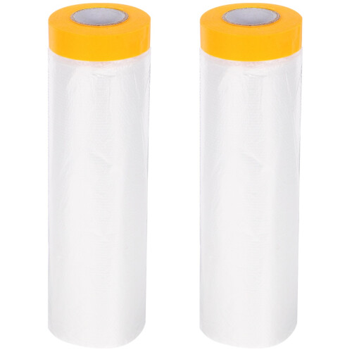 2Pcs Heavy Duty Pe Window Winterizing Shrink Film Insulation Kit