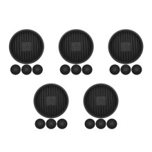 20Pcs Grey Bathroom Plunger Drip Tray with Breathable Plastic Material