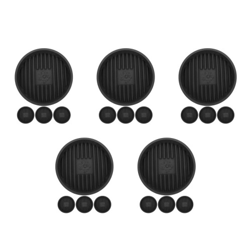 20Pcs Grey Bathroom Plunger Drip Tray with Breathable Plastic Material