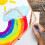 5Sets DIY Blank Flying Kite Set with Paints and Brushes 5