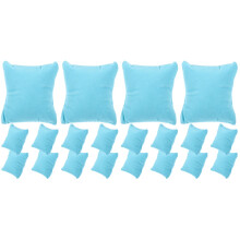 20Pcs Velvet Display Pillows Sky-Blue for Watches and Bracelets