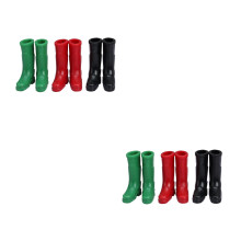 6Pairs Mini Boot Toys Plastic Miniature Adornments for Dollhouse Decor