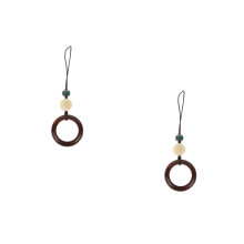 2Stk Vintage Aus Holz, Handliche Trageschlaufe