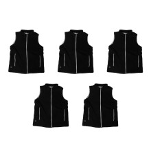 5Pcs Rechargeable Heated Vest for Women Winter Polar Fleece Smart Heat