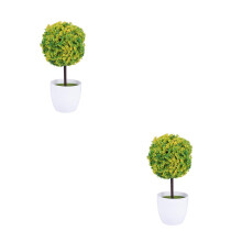 2St Multi Color Kunstplanten Materiaal Voor Decor