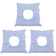 3Pcs Durable Cotton Spa Massage Pillows Sky-Blue Face Down Cushion