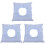 3Pcs Durable Cotton Spa Massage Pillows Sky-Blue Face Down Cushion 1