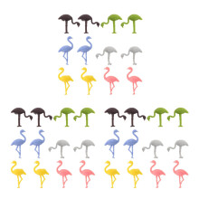 36Pcs Durable Silicone Wine Glass Identifiers Multi-Color Party Charms