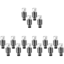 16Pcs Aluminum Tire Valve Caps Colorful Auto Wheel Lights for Cars