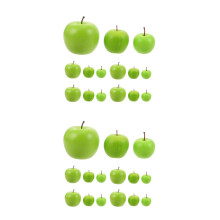 30Pcs Realistic Foam Fruit Models Light Green Artificial Decoration