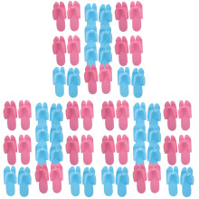 30Pcs Eva Disposable Slippers Assorted Color Anti-Slip Spa Hotel Use