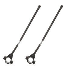 18Pcs Durable Black ABS Bike Handlebar Flagpoles for Car Holiday Use