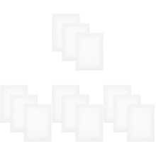 12Pcs White Premium Canvas Panels for Acrylic, Oil, and Kids Painting