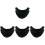 8Pcs Compact Black Microfiber Bowling Scratch-Free 1