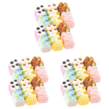 72Pcs Lightweight Resin Miniature Fake Cake Ornaments for Home Decor