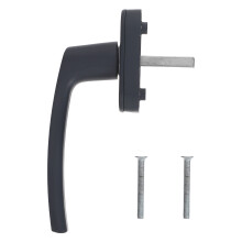 Universal Grey Aluminum Window Handle for Secure Window Locking